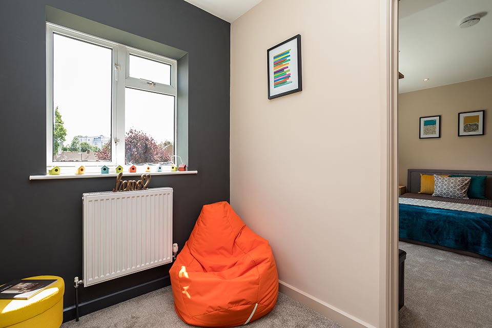 Internal rooms of a newly reconfigured house.